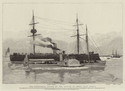 The Portuguese attack on the British at Beira, East Africa by Joseph Nash
